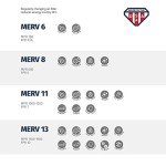 Aerostar MERV 13 Pleated Air Filters, 4 Pack
