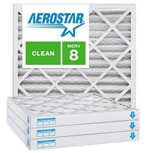 Aerostar MERV 8 Pleated Air Filter, 4 Pack