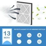 20x25x3 MERV 13 Pleated Air Filters - 2 Pack