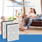 20x25x3 MERV 13 Pleated Air Filters - 2 Pack