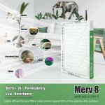 14x20x2 MERV 8 Pleated Air Filters - 4 Pack