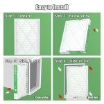 14x20x2 MERV 8 Pleated Air Filters - 4 Pack