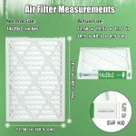 14x20x2 MERV 8 Pleated Air Filters - 4 Pack