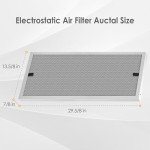 Montemono 14x30x1 MERV8 Washable HVAC Filters - 2 Pack