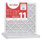 Eco-Aire 16x20x1 MERV 11 Pleated Filters - Pack of 3