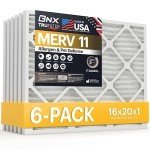 BNX TruFilter 16x20x1 MERV 11 Air Filters (6-Pack)