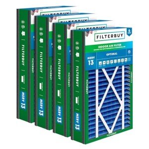 16x25x3 MERV 13 Pleated Air Filter 4-Pack