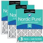 Nordic Pure 16x25x2 MERV 14 Plus Carbon Filters