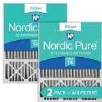 Nordic Pure 16x25x5 MERV 14 Air Filters - 2 Pack