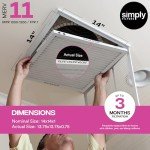 MERV 11 Pleated Air Filter 14x14 (6 Pack)