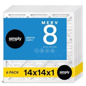 MervFilters 14x14x1 MERV 8 Air Filter 6 Pack
