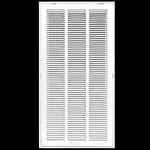 14"x36" Steel Air Filter Grille - White