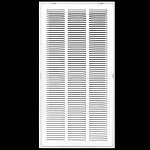 14"x36" Steel Air Filter Grille - White