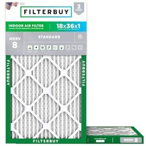 18x36 Air Filter MERV 8 Dust Defense (2-Pack)