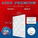 AIRX 30x30x1 MERV 8 Electrostatic Air Filter 4 Pack