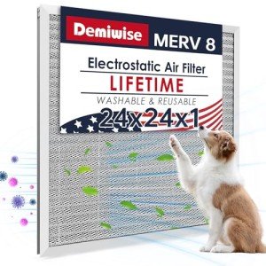 Demiwise Washable 24x24 Electrostatic Air Filter