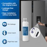 Jabrissi 2-Pack Water Filter for Whirlpool Refrigerators