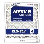Filter King MERV 8 HVAC Air Filters 4-Pack