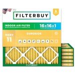 MERV 11 Air Filters 16x16x1 (6-Pack)