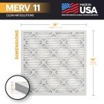 BNX TruFilter 16x16x1 MERV 11 Air Filters 6-Pack