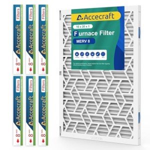 Reusable Air Filter with 6 Replaceable Inserts