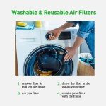 Washable 14x25x1 Air Filter for AC and Furnace