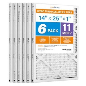 LotFancy MERV11 14x25x1 Air Filter 6-Pack