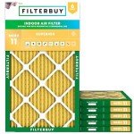 Filterbuy 10x30x1 MERV 11 Air Filters (6-Pack)
