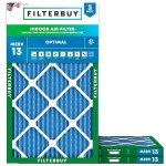 MERV 13 Pleated Air Filters 10x30x1 (3-Pack)