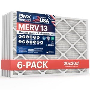 BNX TruFilter 20x30x1 MERV 13 Air Filters (6-Pack)