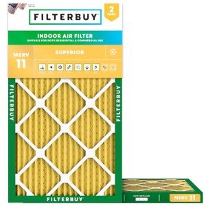 MERV 11 Pleated Air Filters 10x36x1 (2-Pack)