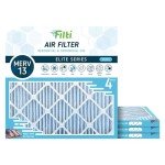 FILTI 12x12x1 MERV 13 Pleated Air Filters (4 Pack)