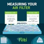 FILTI 12x12x1 MERV 13 Pleated Air Filters (4 Pack)