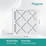 Plzgoon 10x10x1 MERV 8 Air Filters (4 Pack)