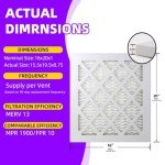 16x20x1 MERV 13 Pleated Air Filters 6-Pack