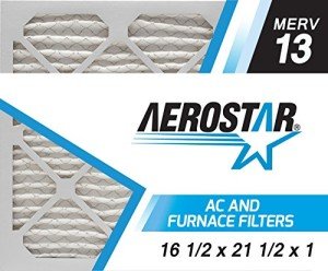 Aerostar MERV 13 Pleated Air Filter Pack of 6