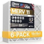 BNX TruFilter 18x18x1 MERV 11 Air Filters (6-Pack)