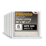 Filtrete 18x18 AC Furnace Air Filter 6-Pack