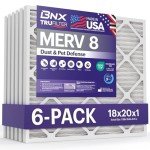 BNX TruFilter 18x20x1 MERV 8 Air Filters (6-Pack)