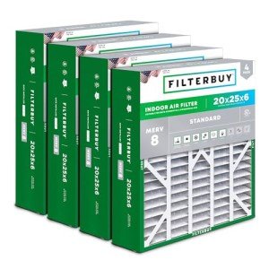 20x25x6 MERV 8 Air Filter (4-Pack)