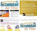 Accumulair Gold MERV 8 Air Filter 2-Pack
