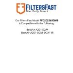 Filters Fast Replacement for Aprilaire SpaceGard 2200 2-Pack
