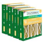 MERV 11 Pleated Air Filters 20x25.25 (4-Pack)