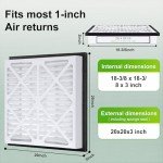 Askfish 20x20x3 Air Filter, Upgrade 20x20x3 MERV 13 Air Filter with up to 6 Months of Service Life,20 x 20 x 3 Air Filters for Home, Professional Air Filter Manufacturer