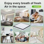 Askfish 20x20x3 Air Filter, Upgrade 20x20x3 MERV 13 Air Filter with up to 6 Months of Service Life,20 x 20 x 3 Air Filters for Home, Professional Air Filter Manufacturer