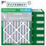 20x23x4 MERV 8 Pleated Air Filter Pack