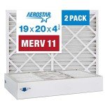 Aerostar 19x20x4.25 MERV 11 Air Filter, 2 Pack