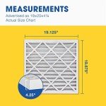 Aerostar 19x20x4.25 MERV 11 Air Filter, 2 Pack