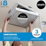 20x20x4 MERV 8 Air Filter 6-Pack