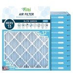 20x25x2 MERV 13 Pleated Air Filter 12-Pack
